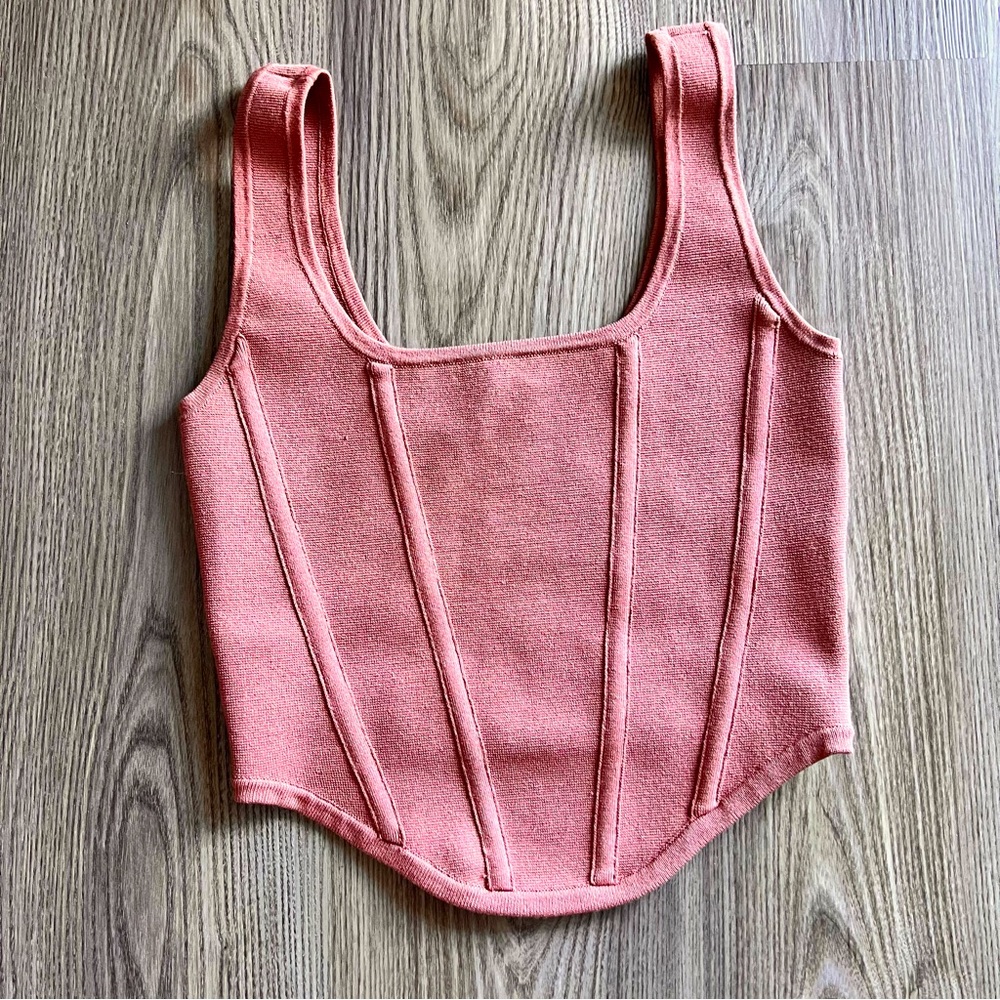 XS Body-con High Compression Corset Crop Top in an Excellent Condition